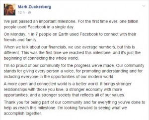 zuckerberg 1 billion